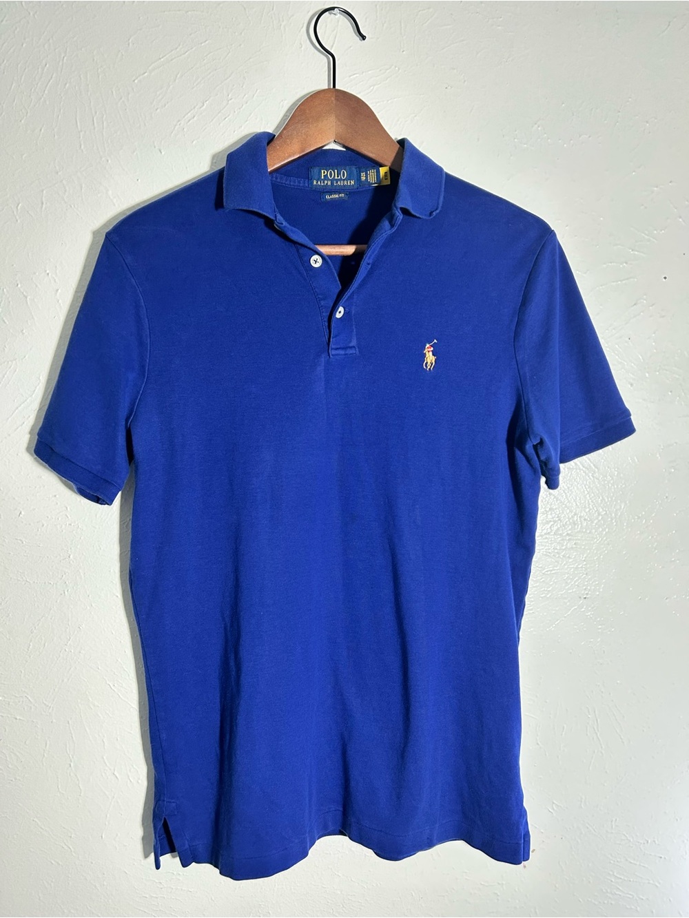 Ralph Lauren Polo Shirt in Royal Blue with Yellow Pony